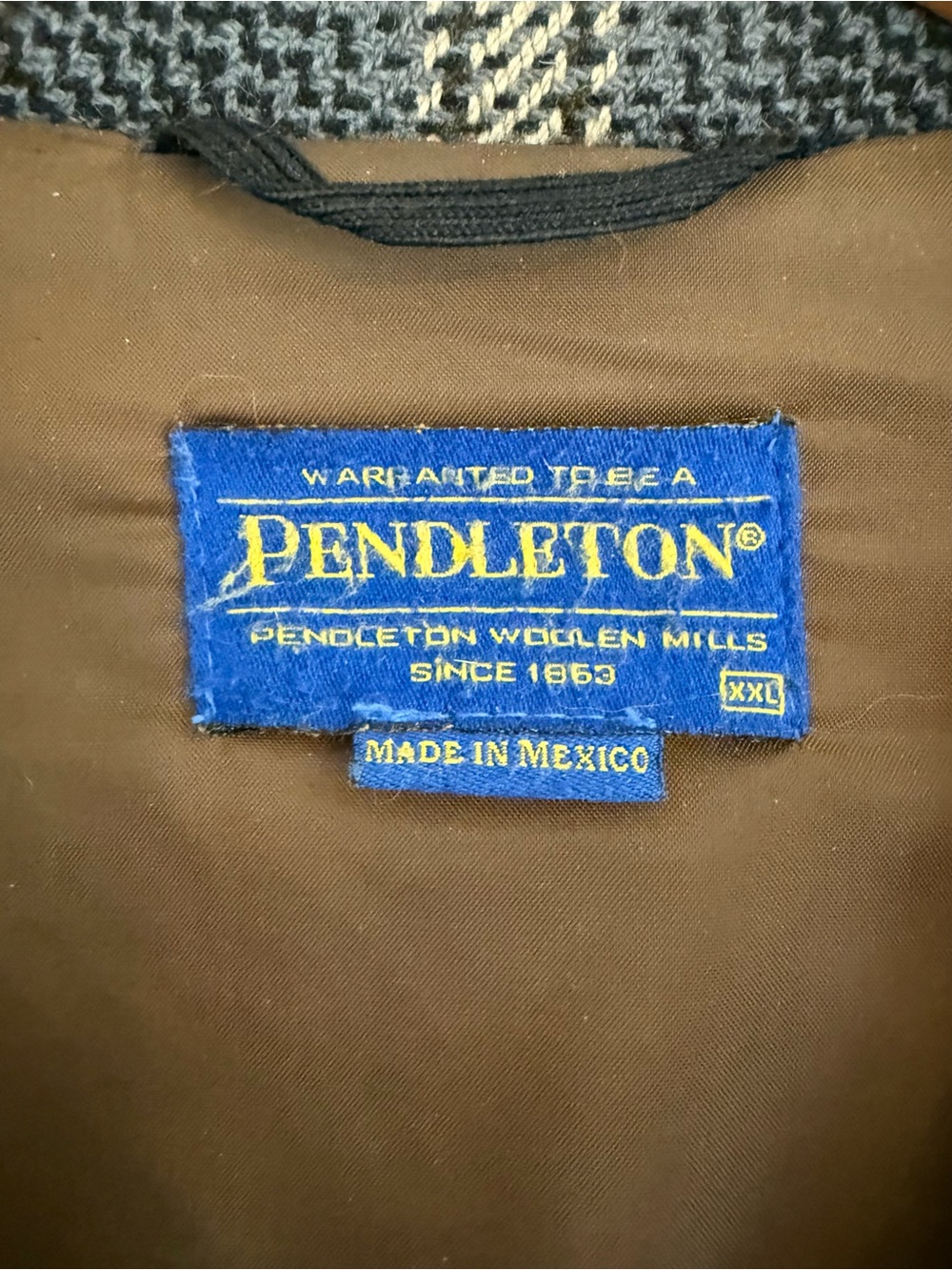Pendleton Men’s Wool Plaid Thinsulate Shirt Jacket Zip Front - Picture 3 of 4